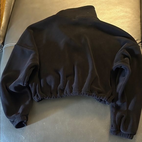 Black Women's Bomber Jacket - Picture 5 of 5